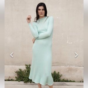 Zara mint sweater dress  in size small, NWT
